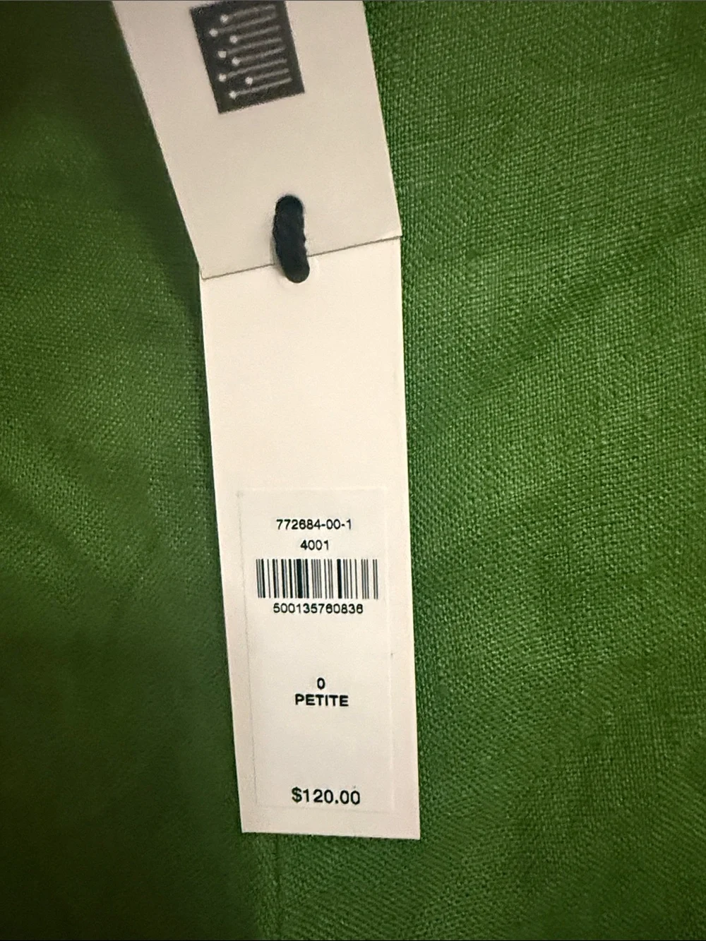 Banana Republic Green Linen Kick Flare Ankle Pants Petite 0 NWT